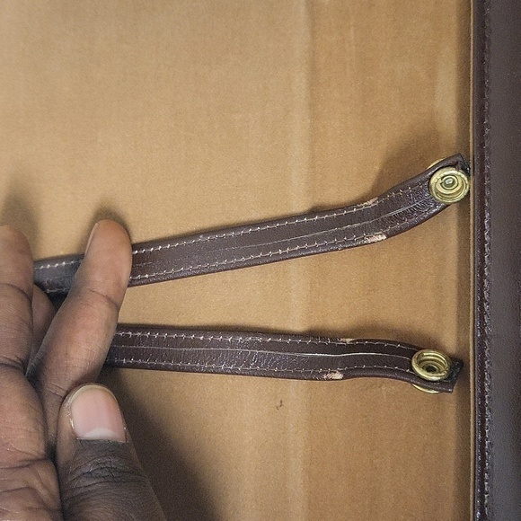 La Belle Genuine Brown Snakeskin leather Clutch Purse / Shoulder Bag . - Picture 9 of 14